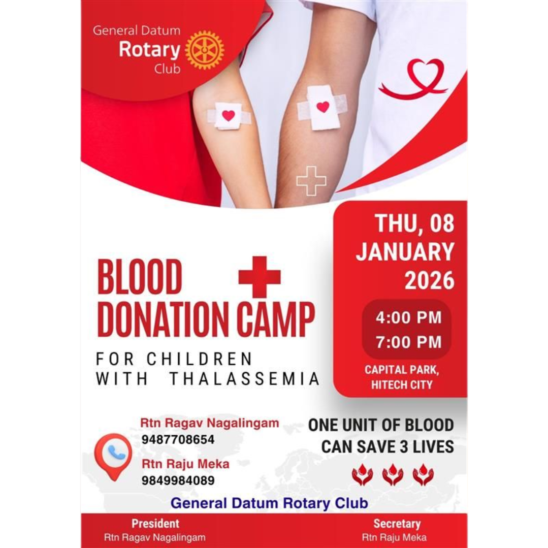 2nd Blood Donation poster