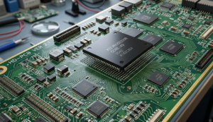 High-density PCB with BGA components